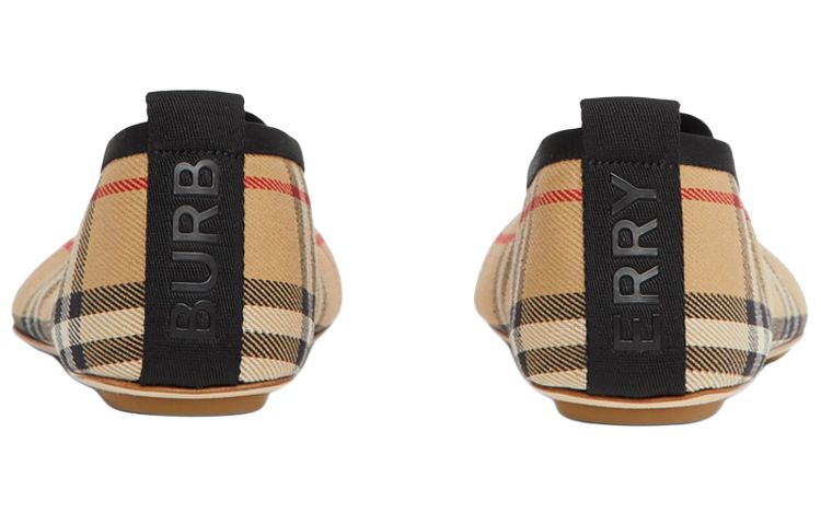 Burberry Flat Women's Casual Shoes Women's Beige