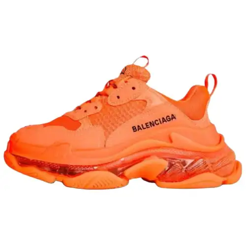 Balenciaga Triple S Low top Chunky Sneakers Women's Orange