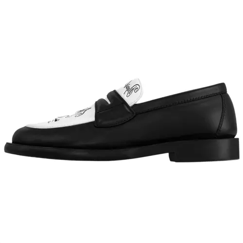LOUIS VUITTON Loafers Men's White Black