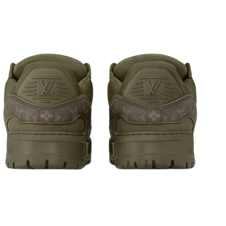 Мужские кеды Louis Vuitton Trainer Maxi (зеленый) — фото 5
