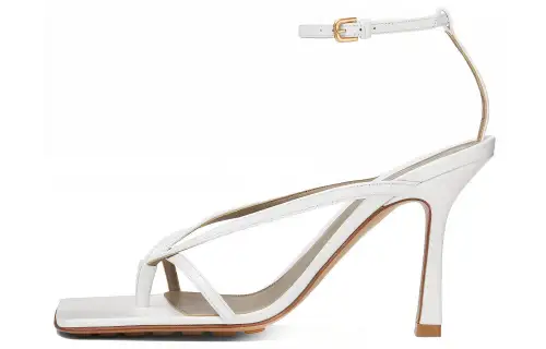 Bottega Veneta Stretch One Strap Sandals Women's Optical Fibers White