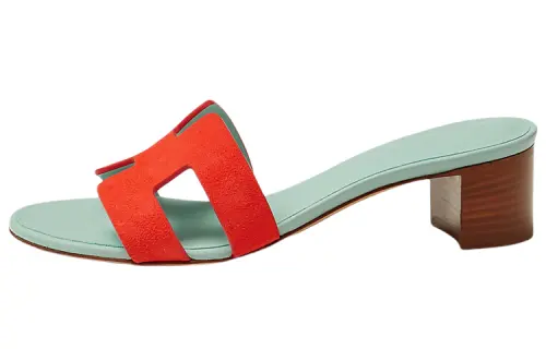 HERMES Slide Slippers Women's Green