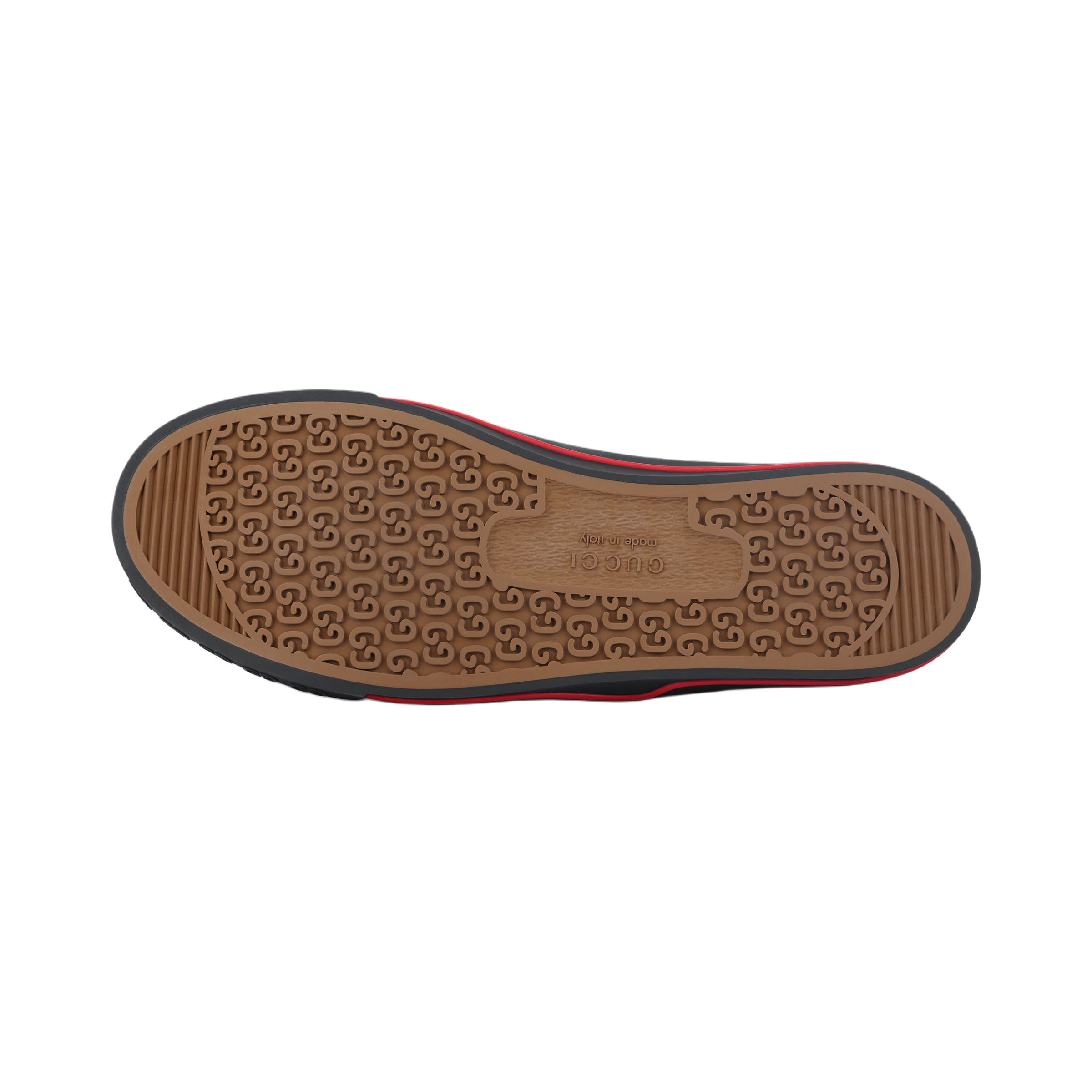 Мужские кеды Gucci Tennis 1977 (черно-красные) — фото 5