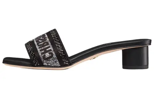 DIOR Dway Quiet Slide Slippers Women's Black