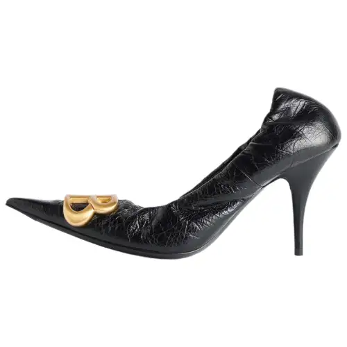 Balenciaga Monaco Bb Logo Plaque Pumps