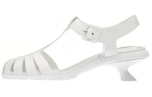 MIU MIU Patent Leather High Heels Women's White