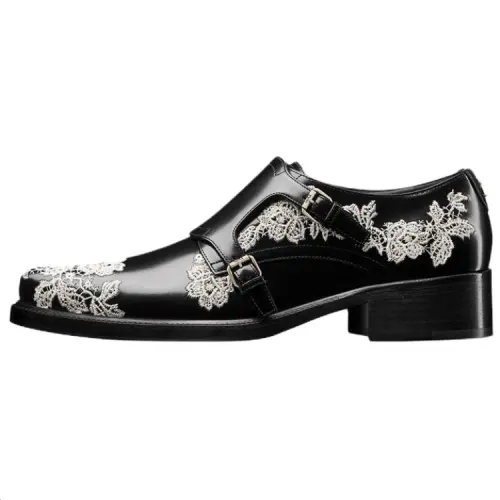 DIOR Dandy Cow Leather Dress Shoes Men's Black