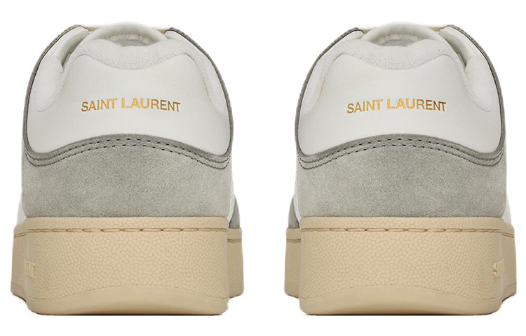 Женские кеды SAINT LAURENT SL/61 (серо-белые) — фото 5