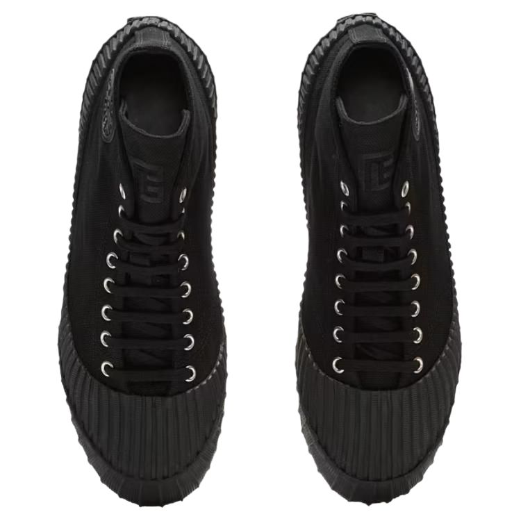Мужские кеды BALMAIN FM1VI392TCNS (черные) — фото 4