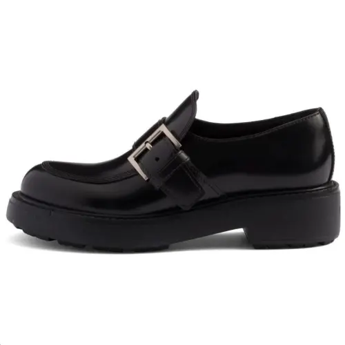 PRADA Brushed Loafers Women's Black