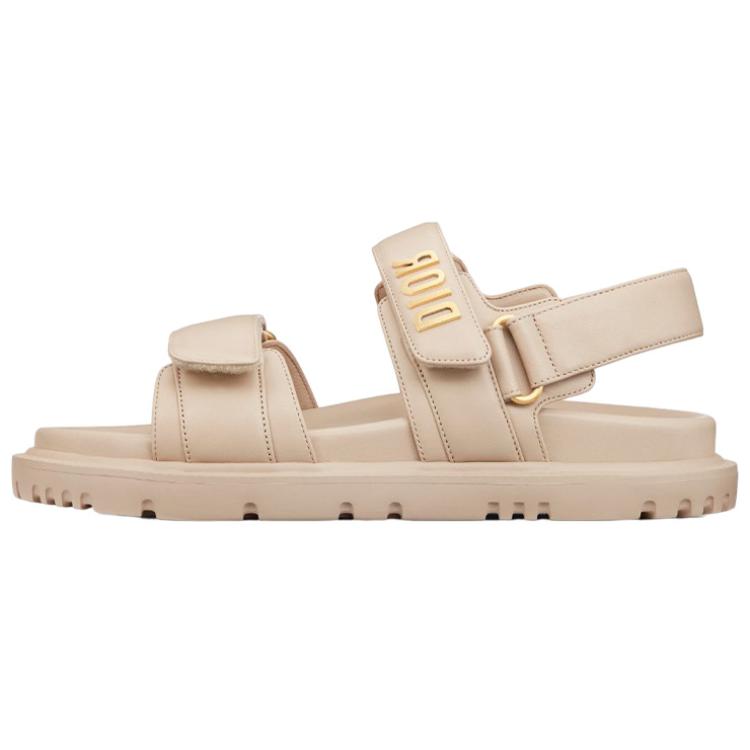 DIOR DiorAct Leather Stylish Sandal Women's Light Pink