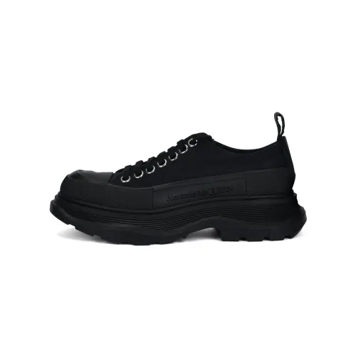 Alexander McQueen Tread Slick Lace Up 'Black' Women's
