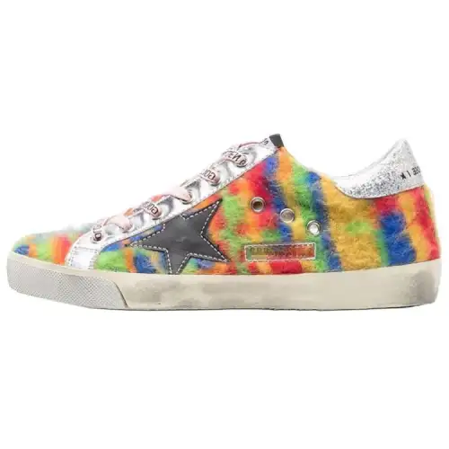 Golden Goose Super Star Tie Dye Low top Skateboard Shoes Women's Distressed