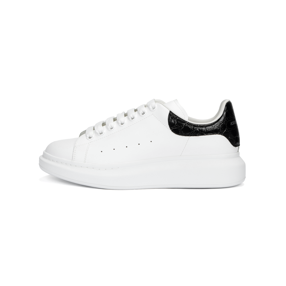 Мужские кеды Alexander McQueen Oversized (бело-черные)