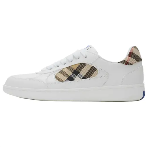 Burberry Terrace Low top Skateboard Shoes Men's White