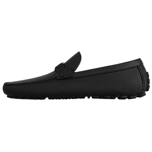 LOUIS VUITTON Silverstone Gommino Loafers Men's Black