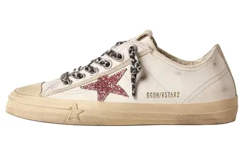 Golden Goose V-Star Distressed Sneakers