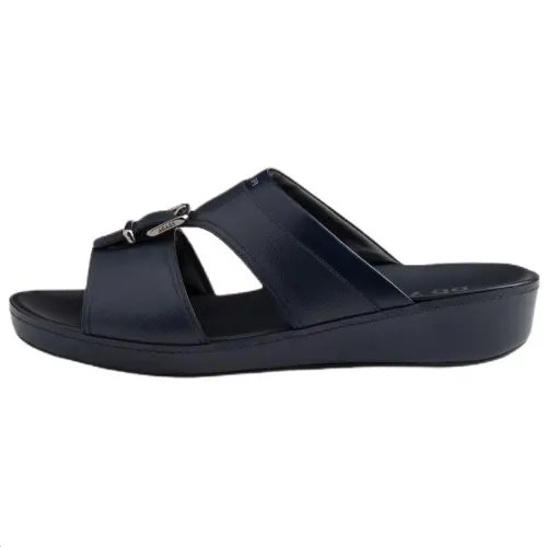 PRADA Saffiano Slide Slippers 3cm Men's Blue