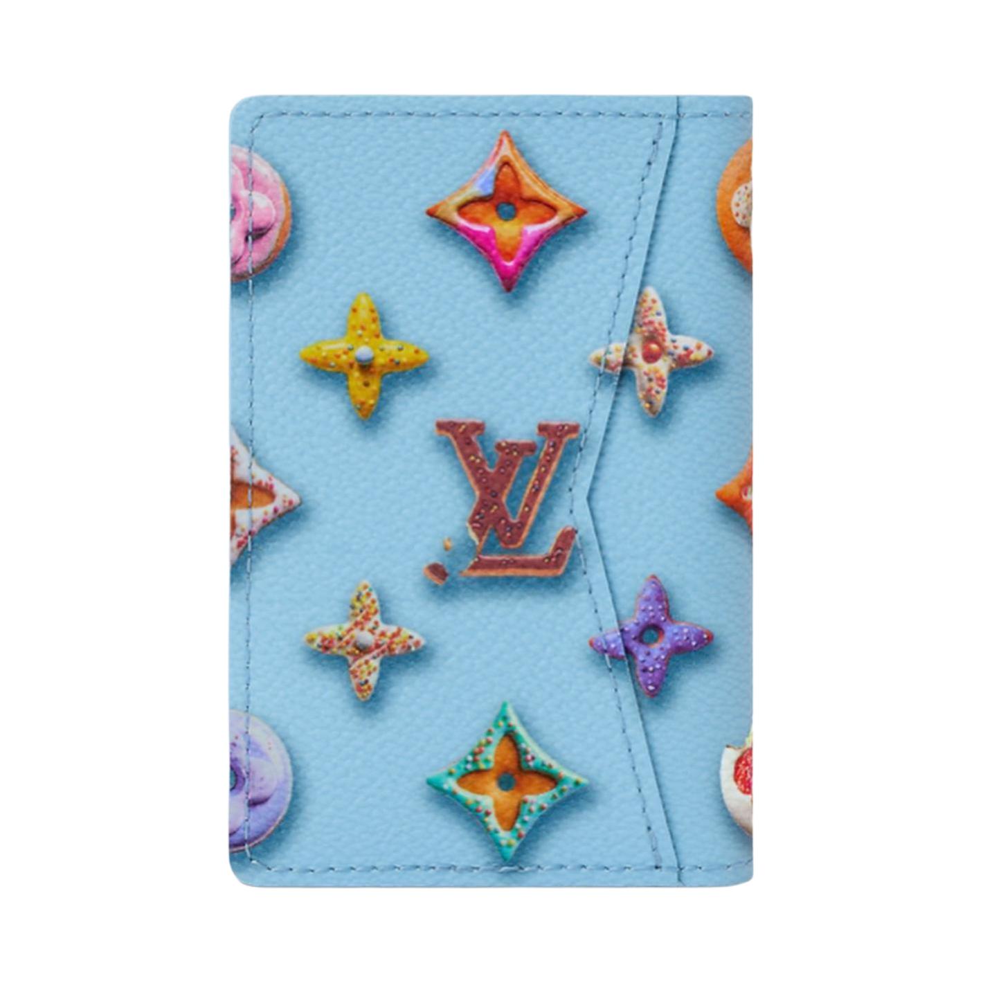 Мужской кошелек Louis Vuitton Monogram Donuts (синий) — фото 3