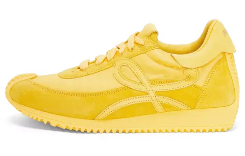 LOEWE Flow Runner Cushioning Low top Sports Casual Shoes Women's Yellow