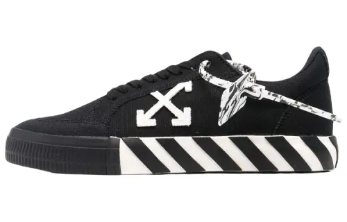 OFF WHITE Low Vulcanized Canvas Sneaker 'Black White Orange'