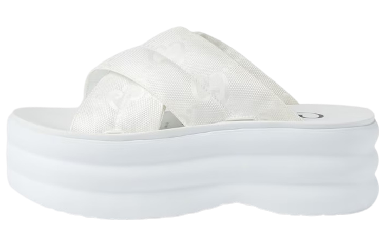 Gucci Wmns Gg Platform Slide 'White' Women's