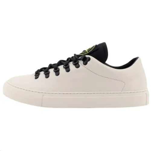 STONE ISLAND Logo Patch Almond Toe Sneakers