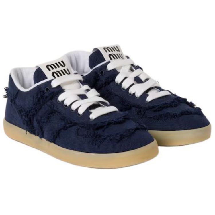 MIU MIU Low top Skateboard Shoes Women's Blue