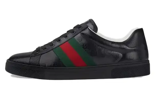 Gucci Ace 'GG Crystal Canvas - Black'