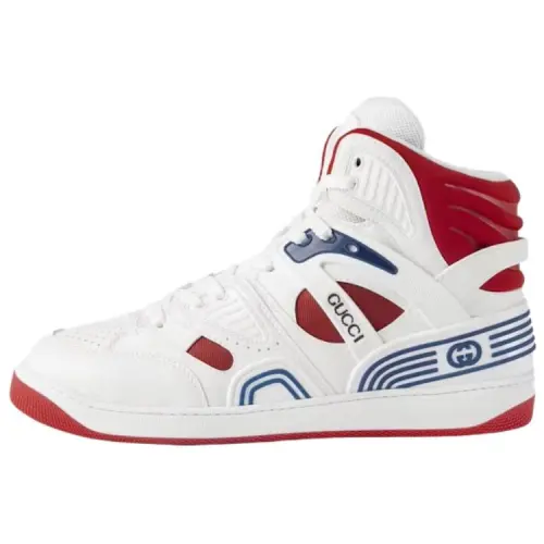 Gucci Basket High 'White Red'