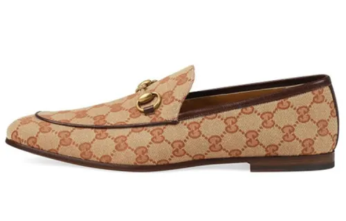 GUCCI Men's GUCCI Jordaan GG Canvas Loafer
