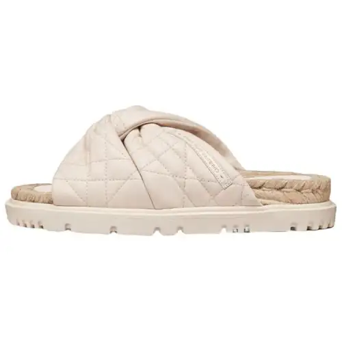 DIOR Dtwist Slide Slippers Women's Beige