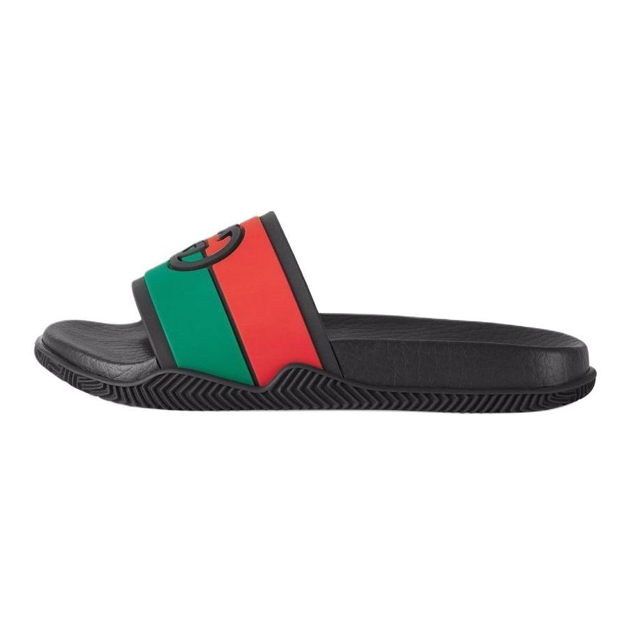 Детские шлепанцы Gucci (черные)