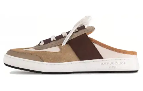 LOUIS VUITTON Lous Quick Dry Closed Toe Slippers Women's Brown