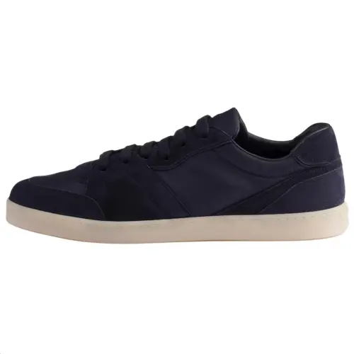 PRADA Re Nylon Leather, Suede Low top Skateboard Shoes 2.5cm Men's Marine Blue