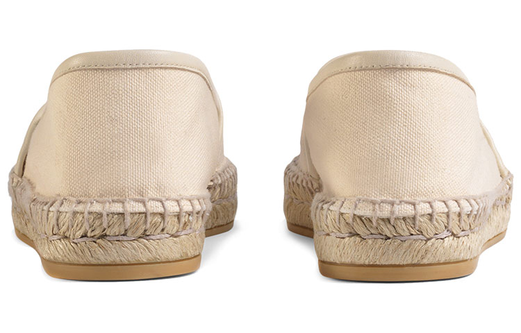 Gucci Wmns Logo Canvas Espadrilles 'Off White' Women's