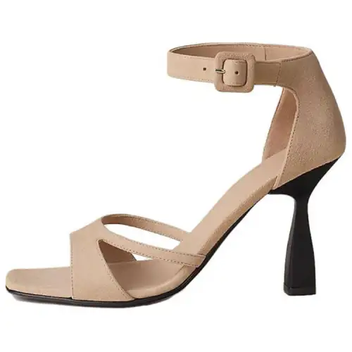 HERMES Gemma One Strap Sandals 9.5cm Women's Brown