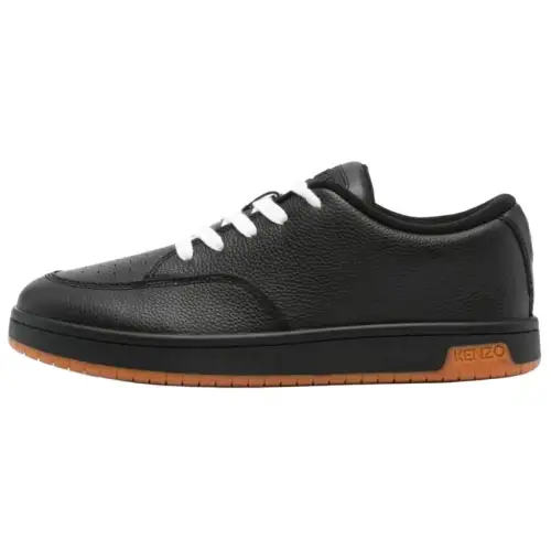 KENZO-Dome Grained Leather Sneakers