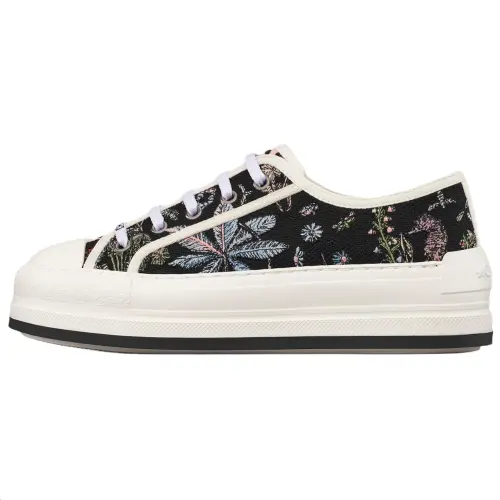 DIOR Walk'n'Dior Platform Shoes Low top Skateboard Shoes Women's Black