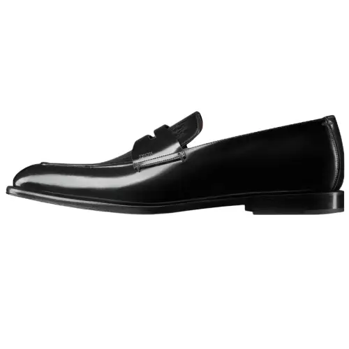 DIOR Timeless Cow Leather Loafers Men's Black