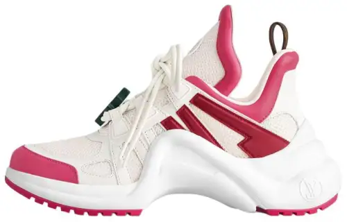 LOUIS VUITTON Archlight 1.0 Low top Casual Shoes Women's White Pink
