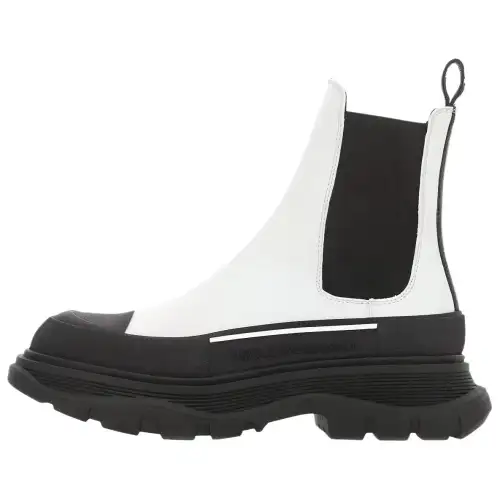 Alexander McQueen Tread Slick Boot White Black Women's