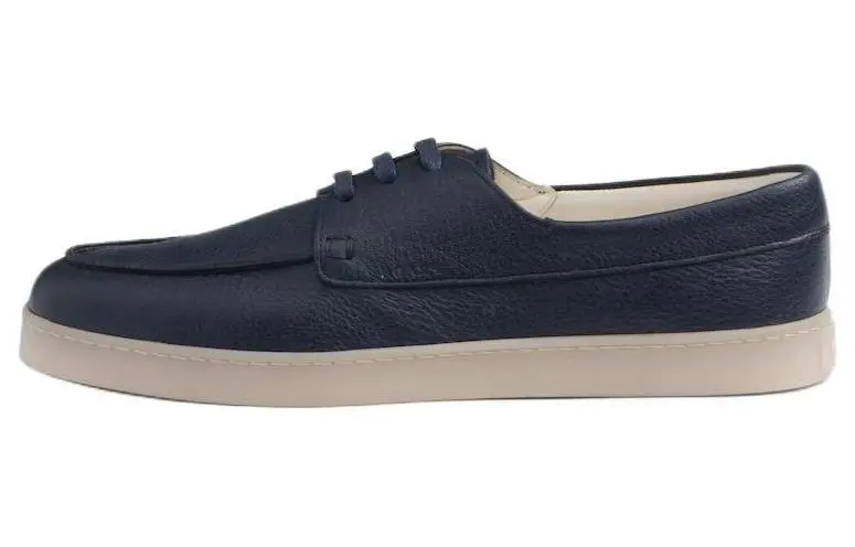 PRADA Lace-up Leather Loafers