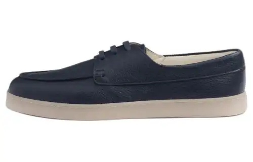 PRADA Lace-up Leather Loafers