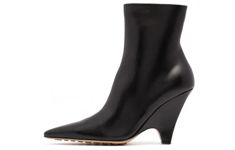 Bottega Veneta Punta Sheepskin Ankle Boots Women's