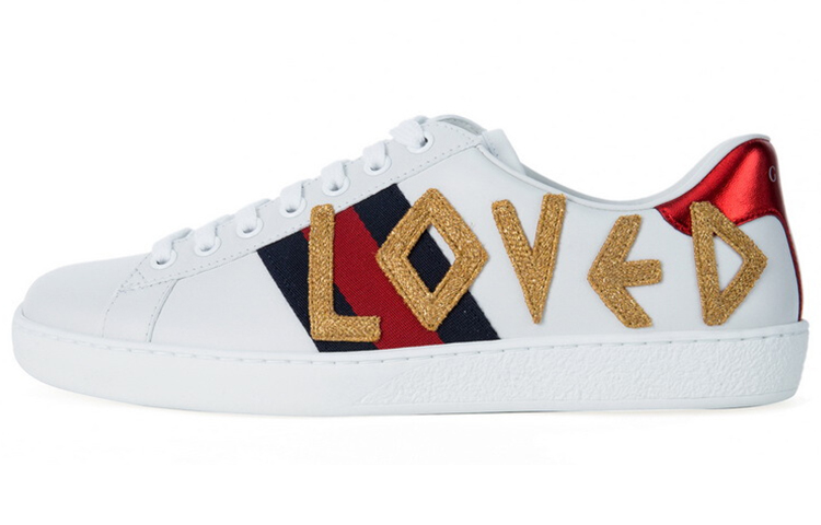 Женские кеды Gucci ACE (белые)