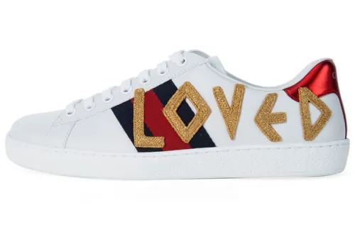Gucci Wmns Ace Embroidered 'Loved' Women's