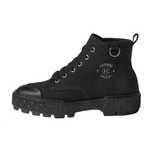 HERMES Itineraire Ankle Boots Women's Black