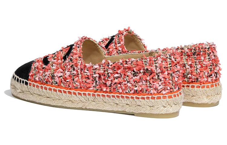 CHANEL Casual Shoes Women's Black Red