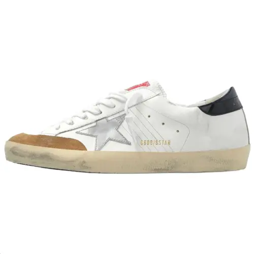 Golden Goose Super Star Leather Low top Skateboard Shoes Men's White